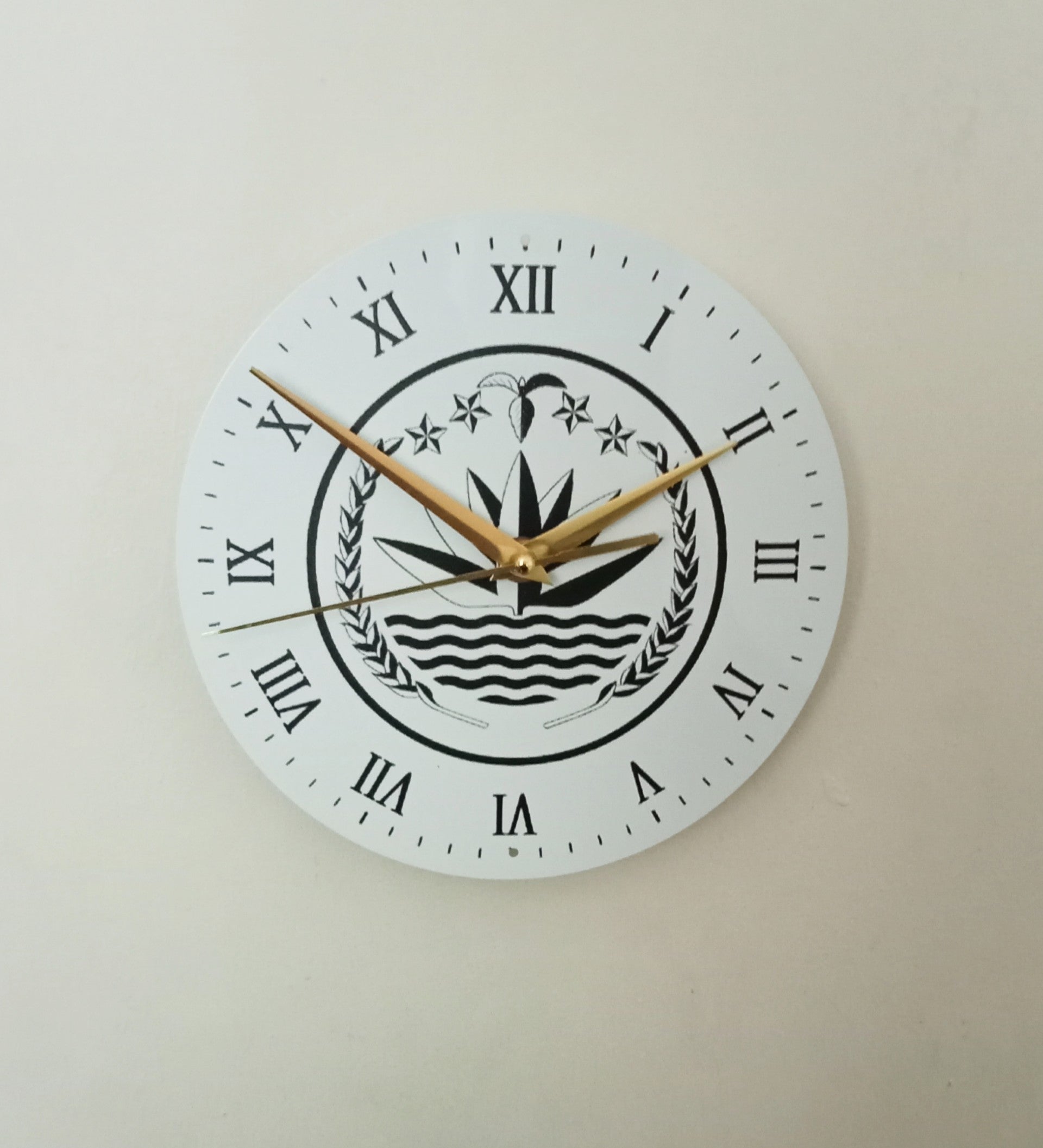Bangladesh National Emblem Wall Clock