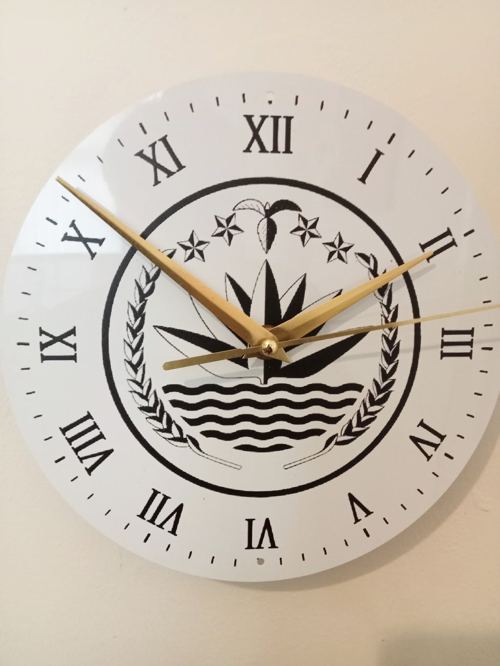 Bangladesh National Emblem Wall Clock