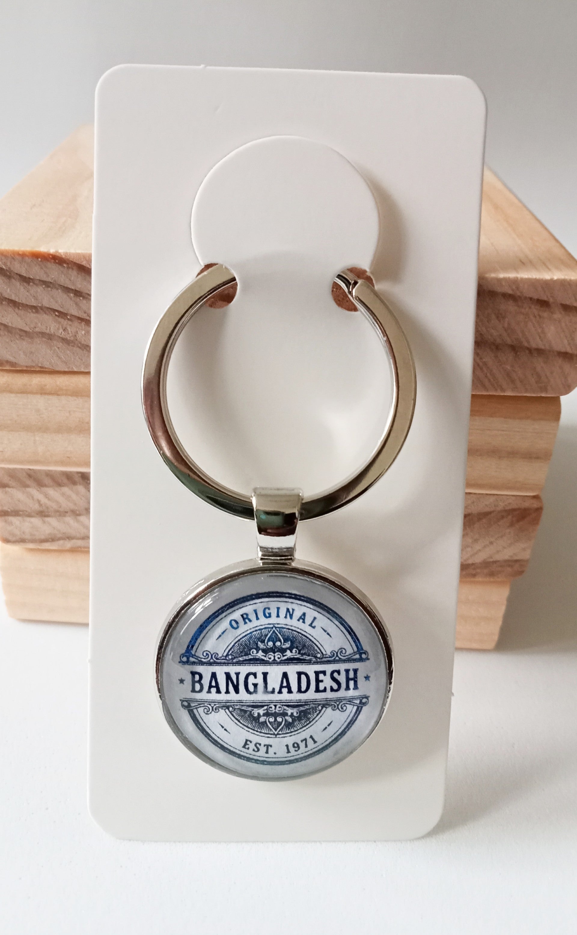 Bangladesh Round Keyring