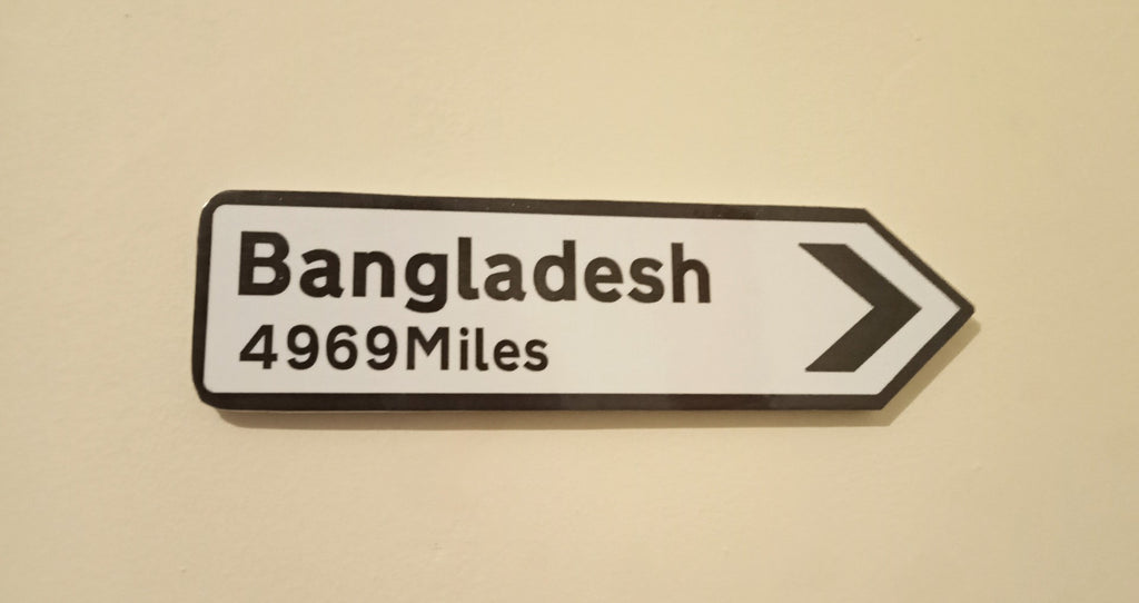 X- Bangladesh Distance Fridge Magnet/ Sign