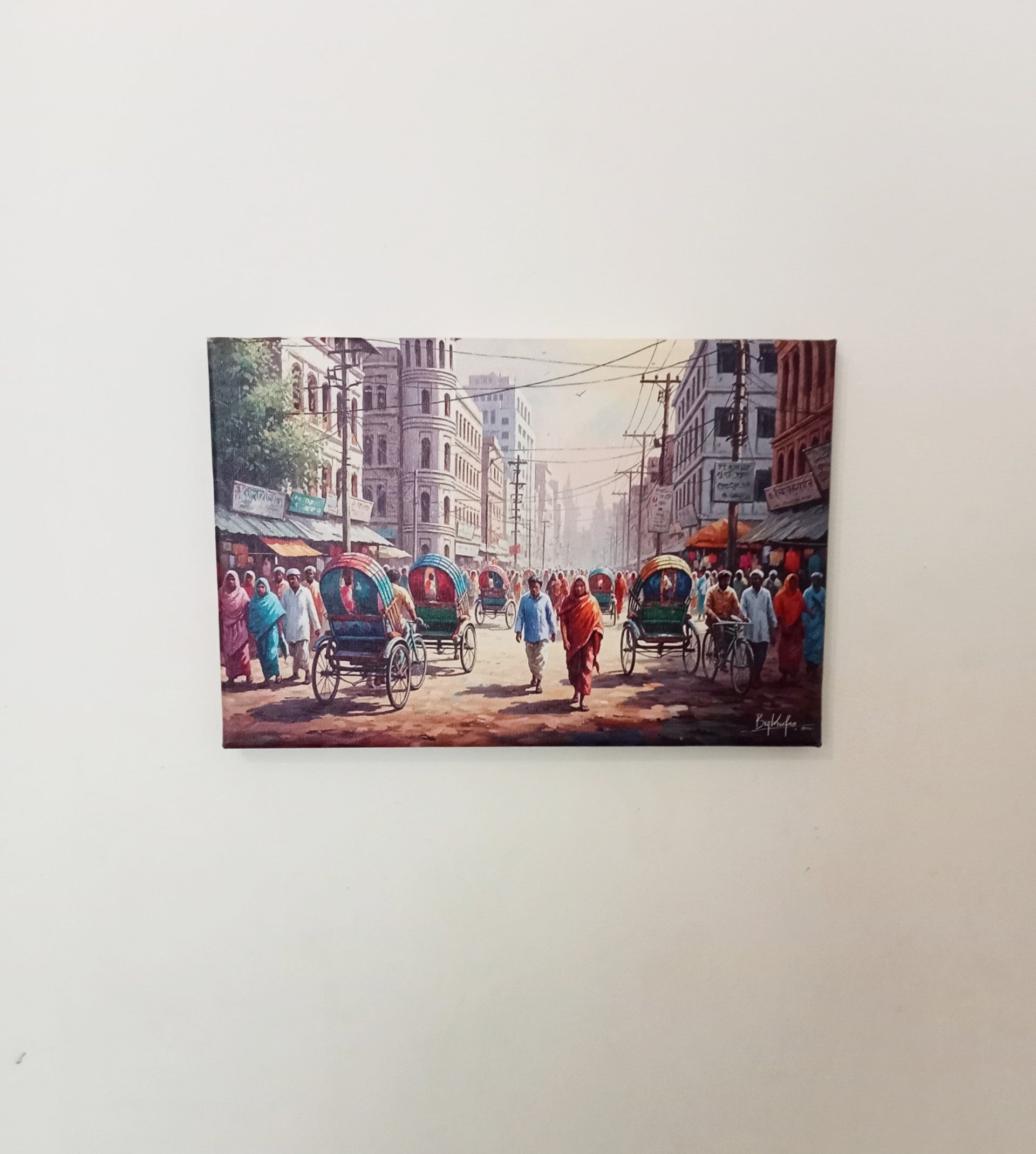 Bangladesh Street Scene Canvas Print