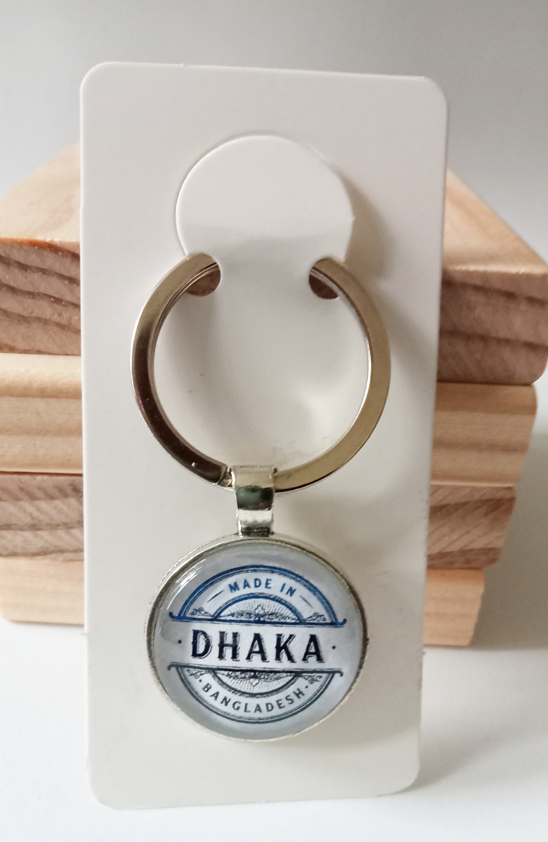Dhaka Round Keyring