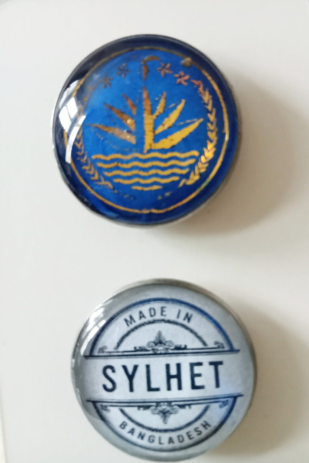 Bangladesh Round Fridge Magnets- Set of 4