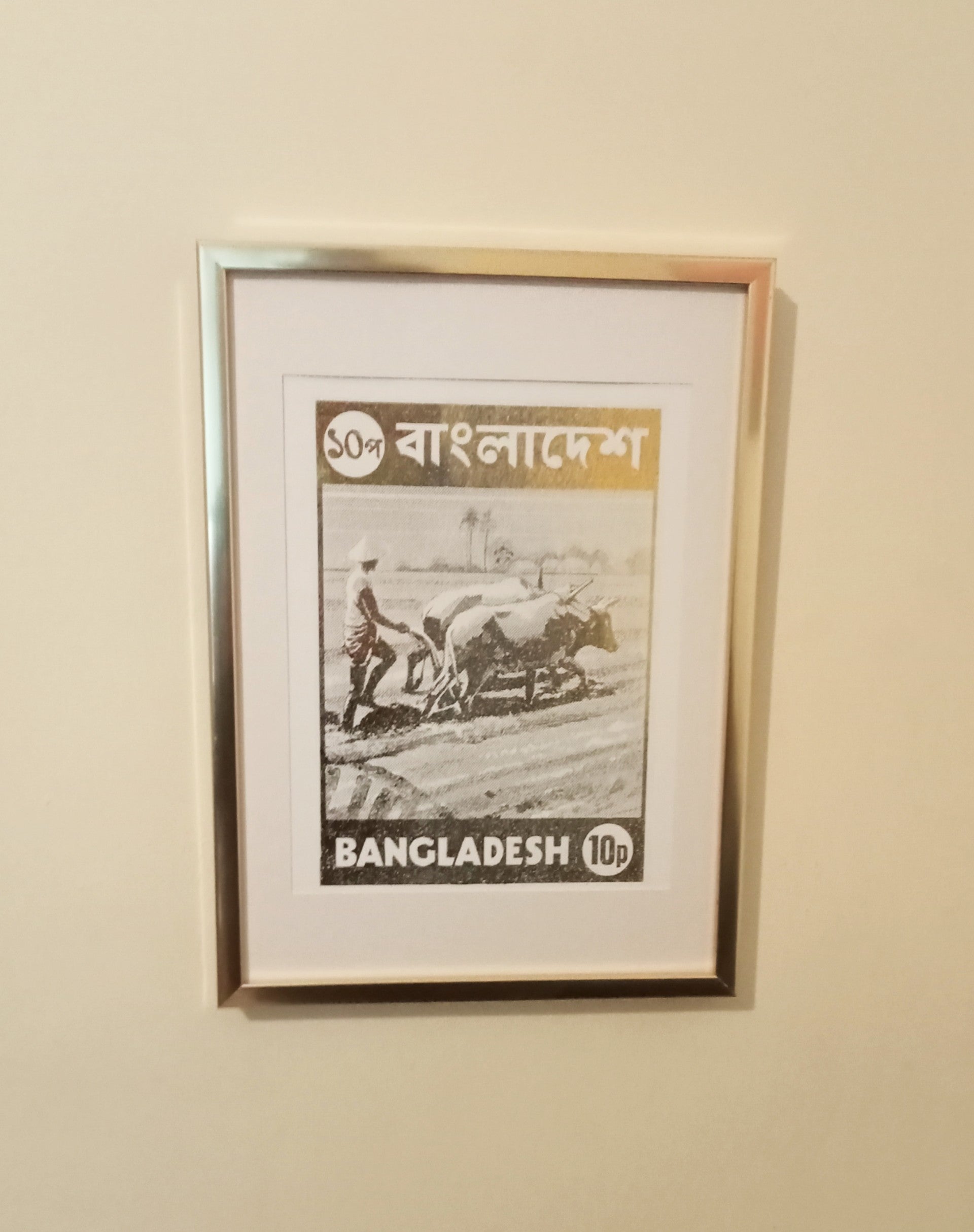 Gold Bangladesh Farmer Plough Frame