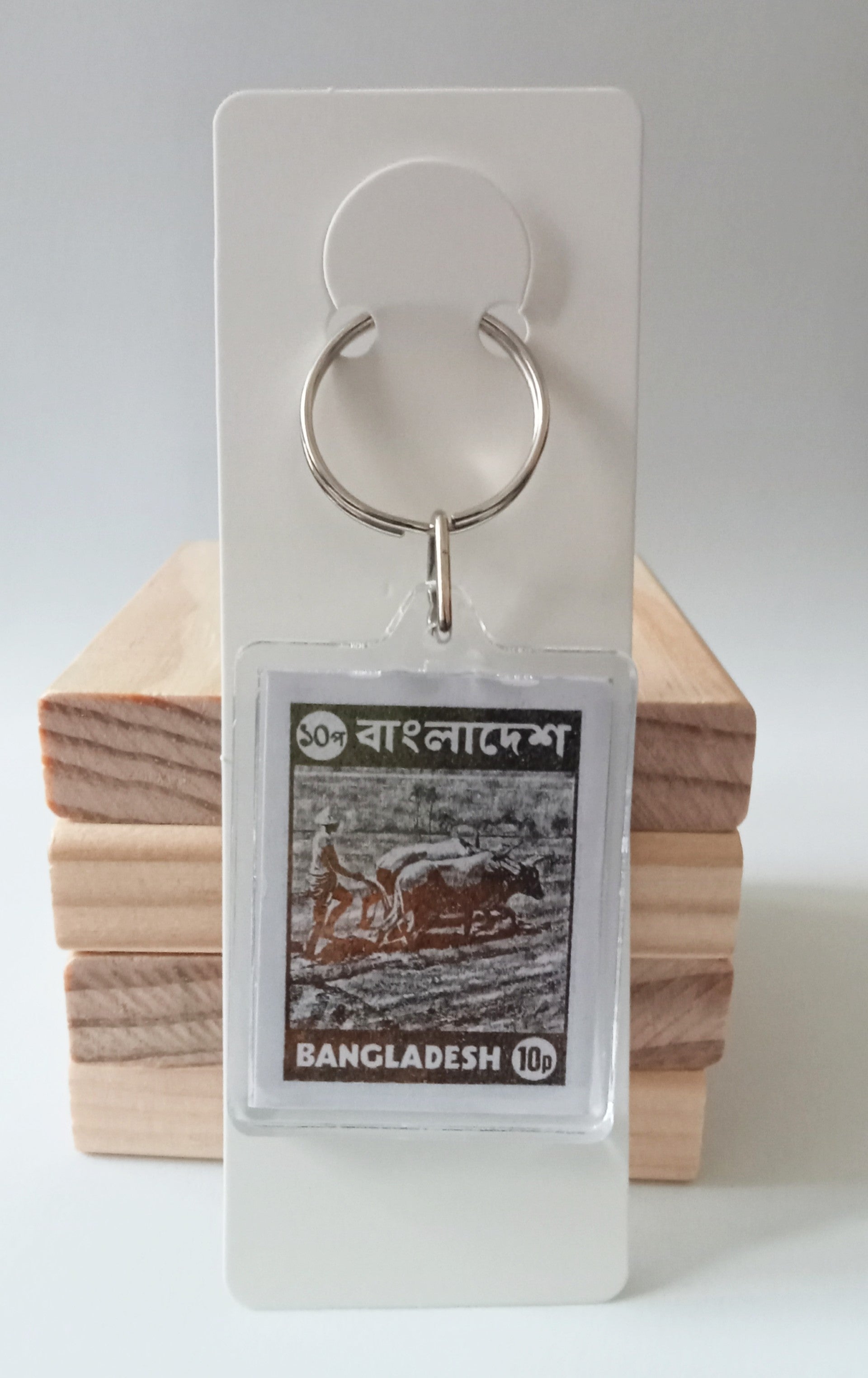 Bangladesh Farmer Acrylic Keyring