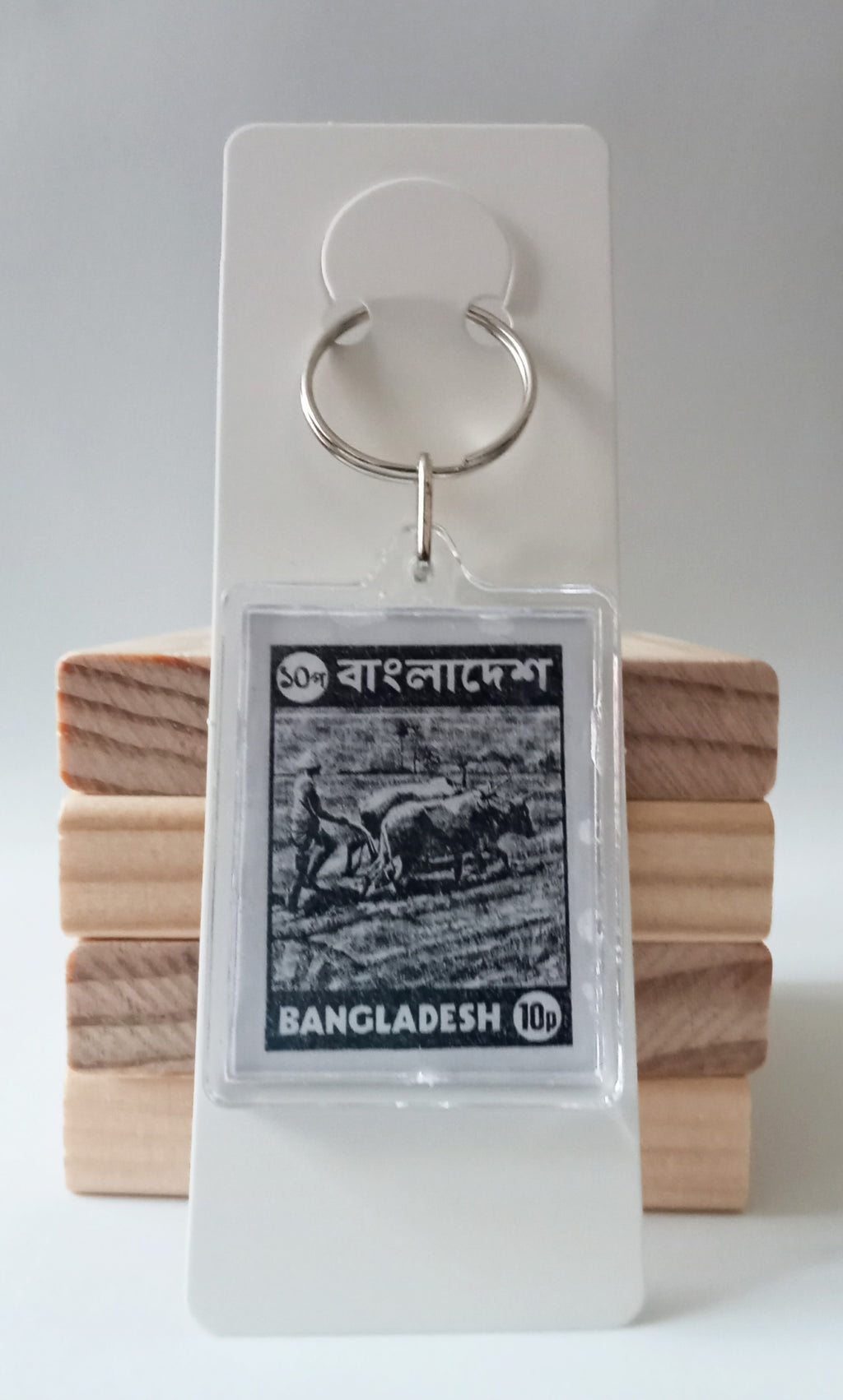 Bangladesh Farmer Acrylic Keyring