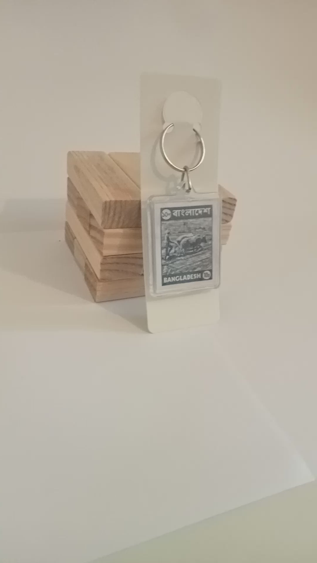 Bangladesh Farmer Acrylic Keyring