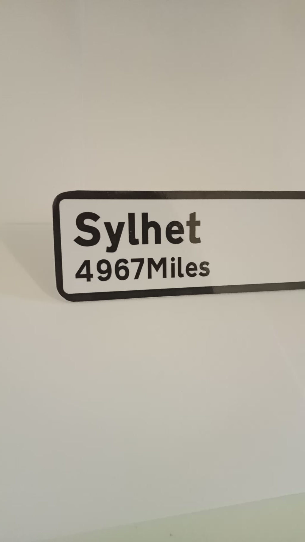 Sylhet Distance Fridge Magnet/Sign