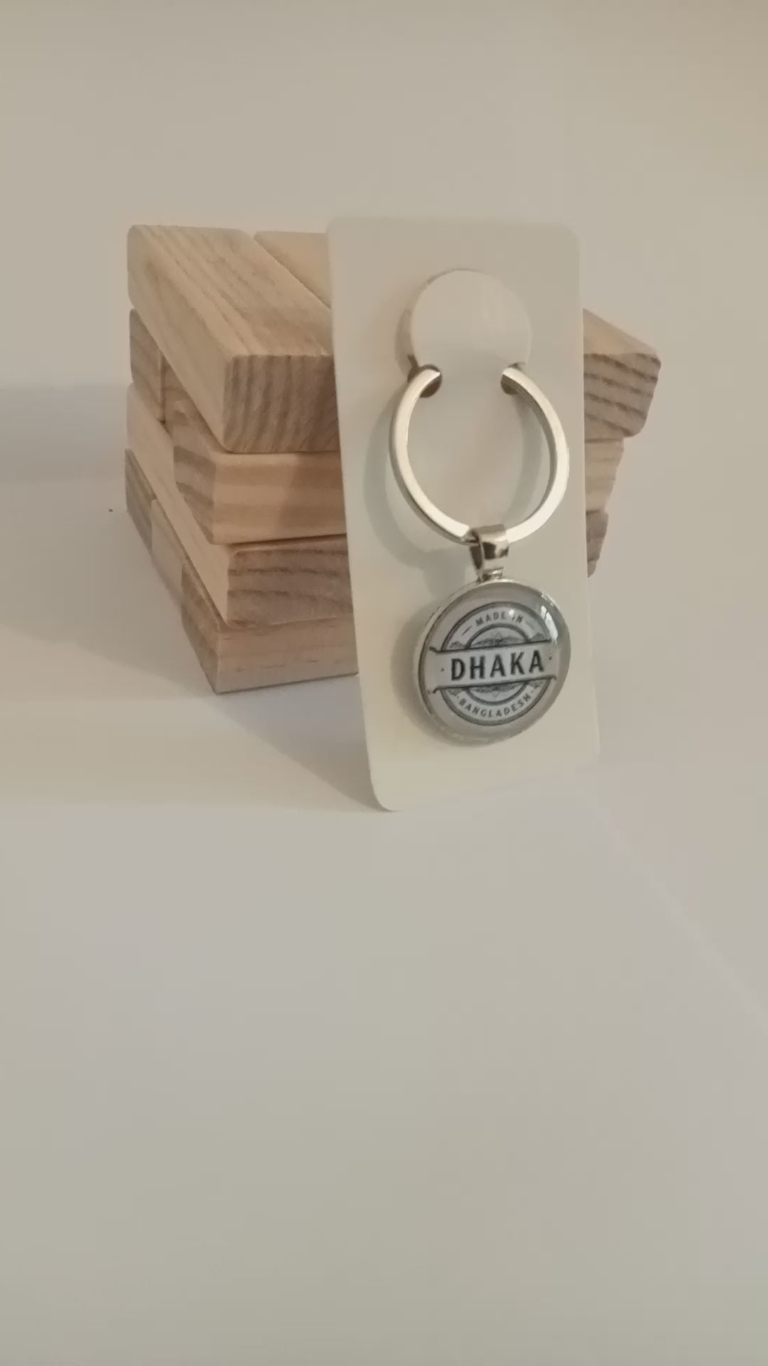 Dhaka Round Keyring
